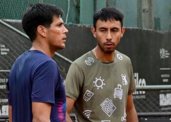 Federico Zeballos y Boris Arias en Campinas, Brasil.