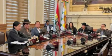Los concejales del Movimiento Al Socialismo aprobaron la ley de congelamiento de tarifas. FOTO: GAMLP