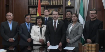 Magistrados del TSJ brindan un mensaje al país.