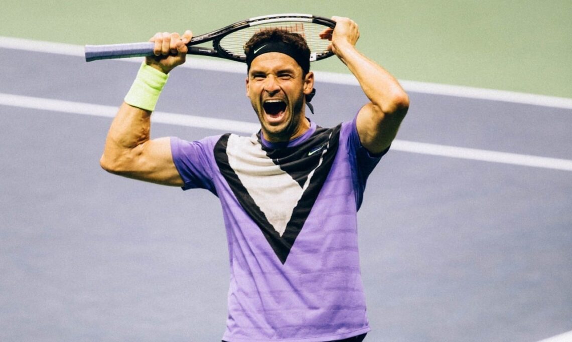 El búlgaro Grigor Dimitrov celebra su triunfo