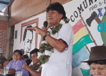 El expresidente Evo Morales en Chimoré