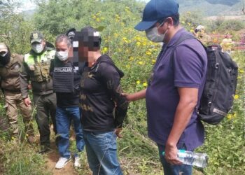 Las autoridades aprehendieron al sindicado. Foto: Fiscalía.