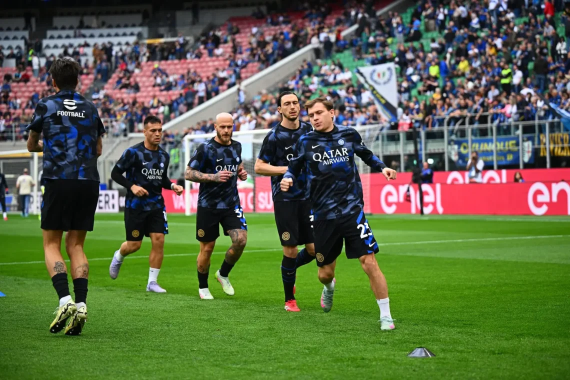 Jugadores del Inter antes de un partido
