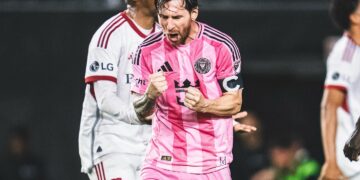 Messi celebra su gol