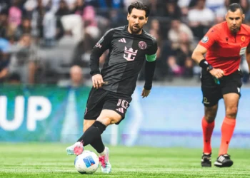 El argentino Lionel Messi en pleno partido de Inter de Miami.