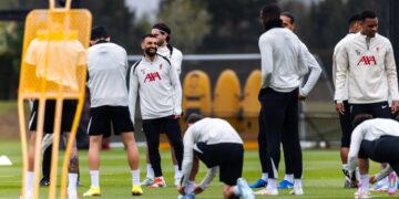 Entrenamiento de Liverpool.