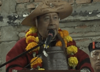 El presidente Luis Arce en un acto en Tarija.