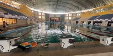 Una toma general de la piscina de Sucre, donde se cumplirá uno de los nacionales.