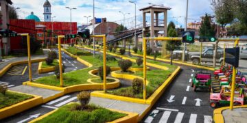 El parque vial Juancito Pinto. Foto: GAMEA.