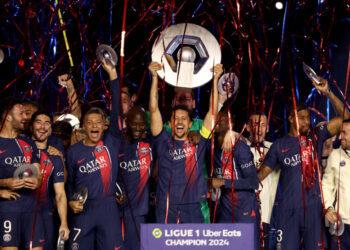 El plantel del PSG campeón de la temporada 23/24
