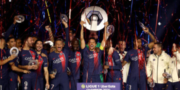 El plantel del PSG campeón de la temporada 23/24