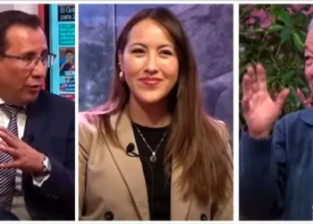 Pablo Camacho, Patricia Guzmán y Alberto Bonadona en  el programa Piedra, Papel y Tinta