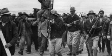 Los mineros, protagonistas de la Revolución de 1952. Foto: La Razón-archivo