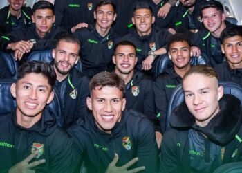 Miguel Terceros, Leonardo Zabala y Lucas Macazaga, tres de los legionarios de la selección