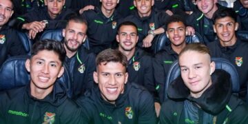 Miguel Terceros, Leonardo Zabala y Lucas Macazaga, tres de los legionarios de la selección