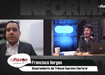 El vocal del TSE Francisco Vargas en La Razón Radio, este miércoles.