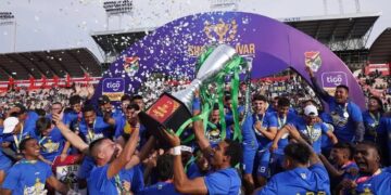 El plantel de ABB, campeón de la Copa Simón Bolívar 2024