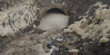 Emergencia en Alpacoma por hundimiento activo debido a las lluvias.