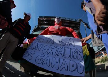 La protesta de los trabajadores en carne.