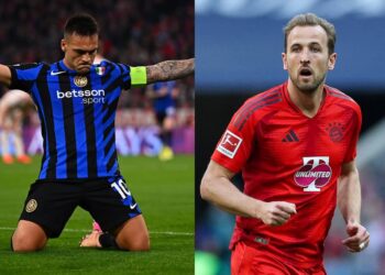 Lautaro Martínez y Harry Kane