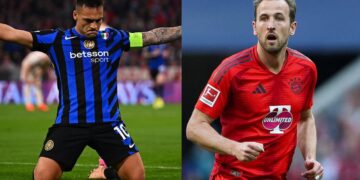 Lautaro Martínez y Harry Kane