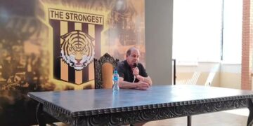 Sergio Asbún en conferencia de prensa