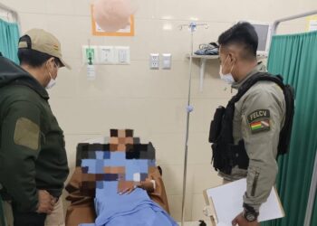 La víctima está hospitalizada