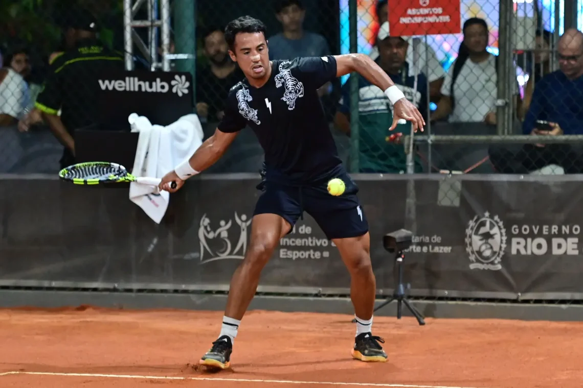 Dellien durante un partido en Madrid