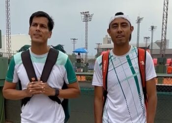 Federico Zeballos y Boris Arias, la dupla masculina de tenis de mucho éxito en la región.