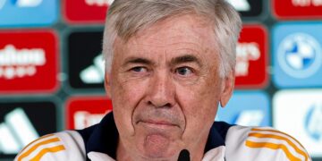 Carlo Ancelotti en conferencia de prensa