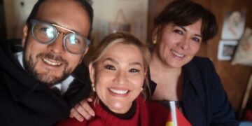 La expresidenta Jeanine Áñez y sus abogados.