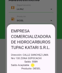 La aplicación de la ANH.