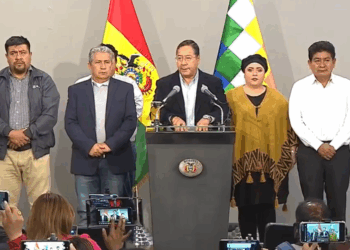 El presidente Luis Arce informa que el país se encuentra en emergencia nacional.