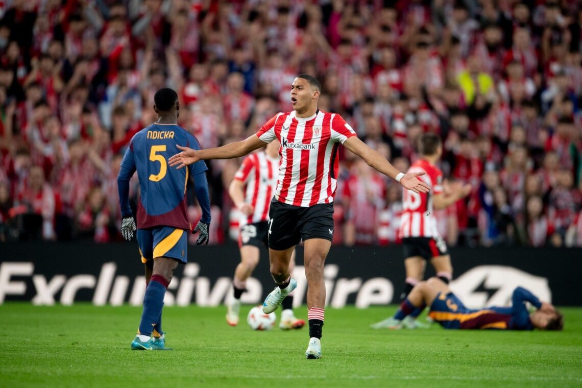Athletic Club cuando eliminó a la Roma en San Mamés