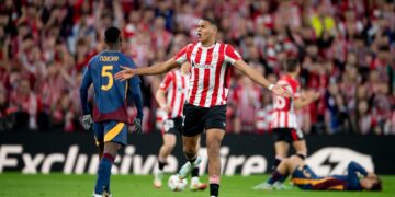 Athletic Club cuando eliminó a la Roma en San Mamés