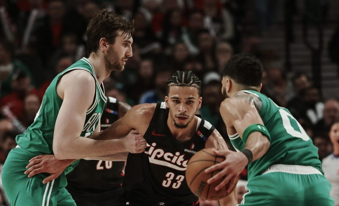 Incidencia del choque entre 'Celtics' y 'Blazers'