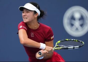 Alexandra Eala durante su partido contra Madison Keys