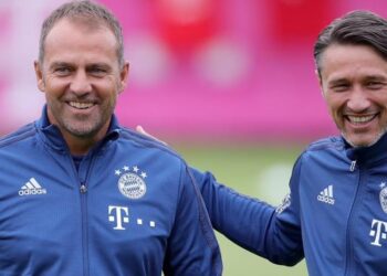 Hansi Flick y Niko Kovač cuando coincidieron en el Bayern