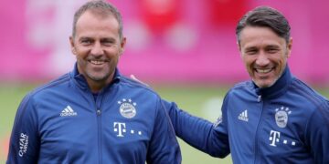 Hansi Flick y Niko Kovač cuando coincidieron en el Bayern