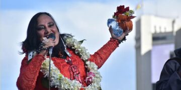 La activista María Galindo.