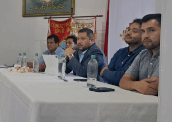 El ministro de Hidrocarburos, Alejandro Gallardo, informó la inversión. Foto: Ministerio de Hidrocaburos.