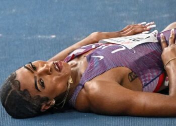 La sudafricana Alexis Holmes que estuvo presente en el Campeonato Mundial de Atletismo