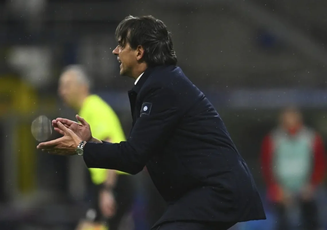 Simone Inzaghi en un partido