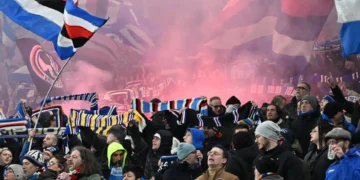 Aficionados de Sampdoria (FOTO: AFP)