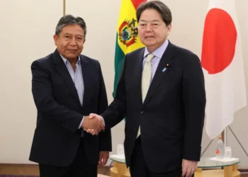 David Choquehuanca durante su visita a Japón. Foto: Vicepresidencia.