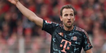 Kane con la camiseta del Bayern Múnich