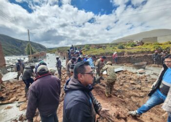 El desastre tras el desborde de la laguna Kenko.