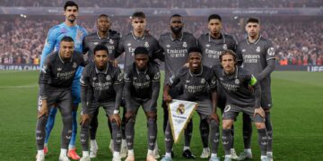 El plantel titular del Real Madrid que enfrenta al Arsenal