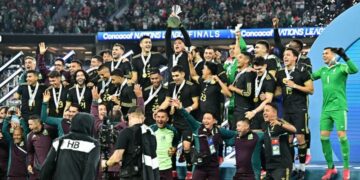 El 'Tri' celebrando el título de la Liga de Naciones de la Concacaf