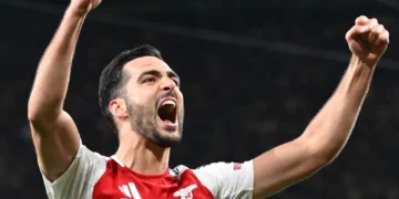 Mikel Merino en una arenga